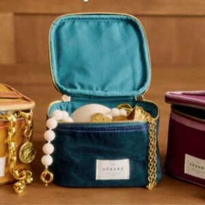 Sézane Vanity Case Teal